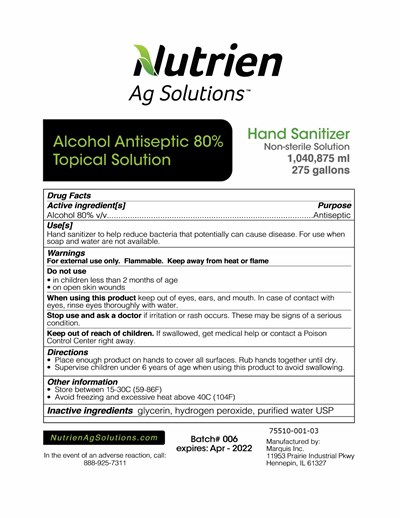 1040875 mL Label (Nutrienagsolutions 1040875ml)